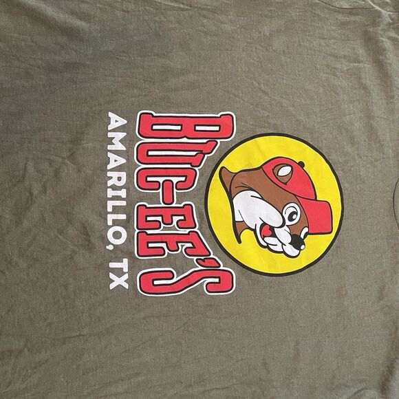 Buc-ees Amarillo Texas Graphic T-shirt Green Buc-ee’s Tee Size XL - Picture 5 of 8